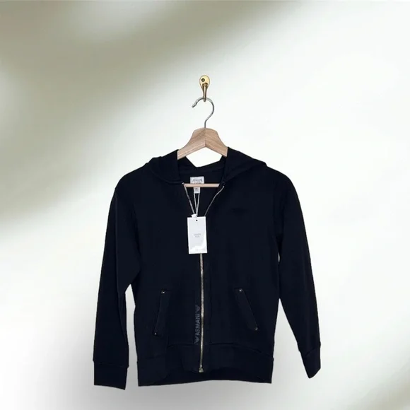 Armani Teen blue zipper jacket